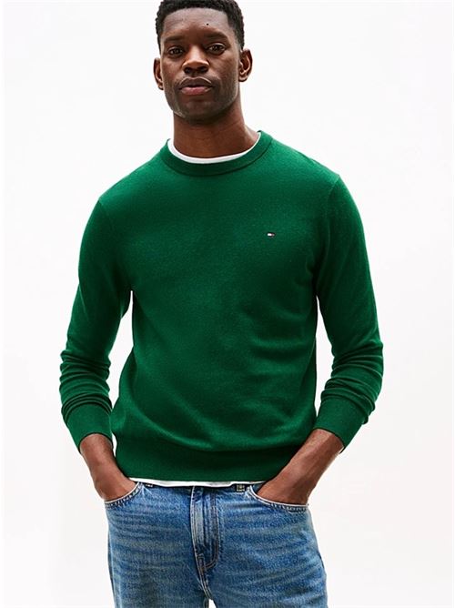 pima org ctn cashmere crew neck Tommy Hilfiger | MW0MW28046MQ8.MQ8